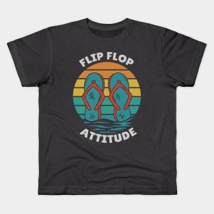 Flip Flop Attitude, A Surf Lover Dress Code Kids T-Shirt